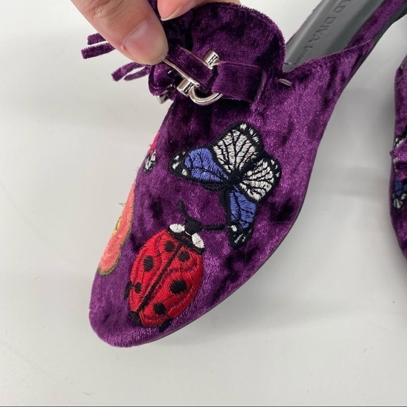 Wild‎ Diva Plum Butterfly Embroidered Starla Mule - Picture 3 of 7
